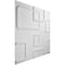 Ekena Millwork Odessa EnduraWall Decorative 3D Wall Panel, White, 19 5/8"W x 19 5/8"H WP20X20ODWH - alternate 2